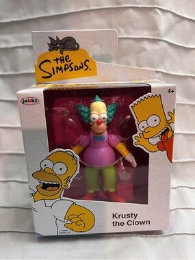 The Simpsons- KRUSTY THE  CLOWN- 5" Krusty Wave 2 Action Figure Toy